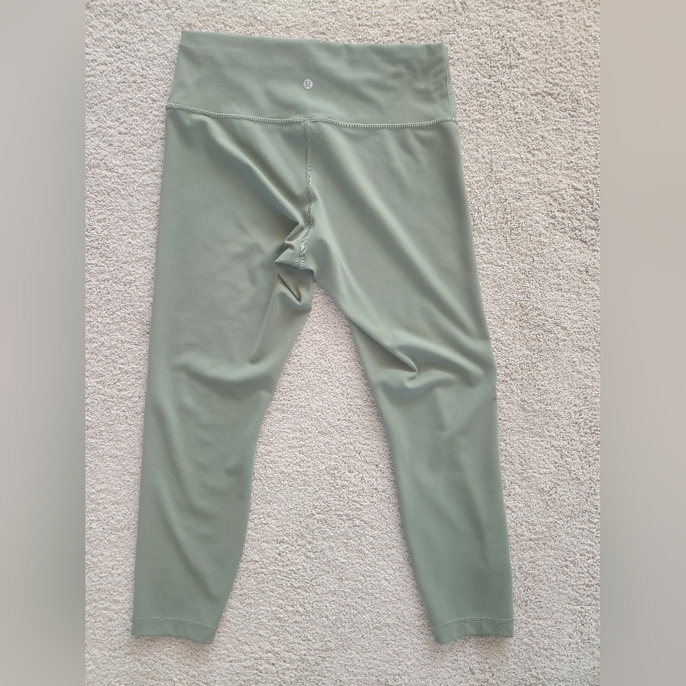 Lululemon Green High-waisted Leggings Sz 14 - Picture 3 of 9